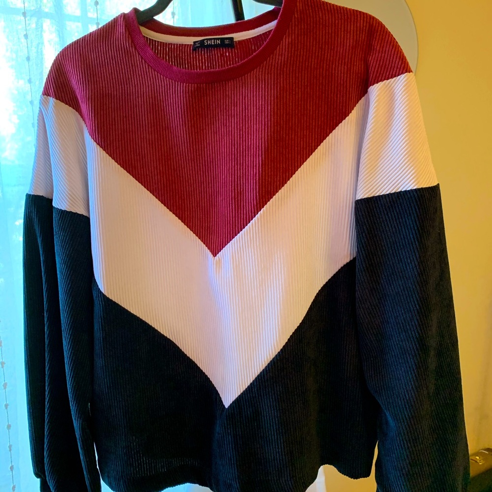 Corduroy Chevron Sweatshirt
